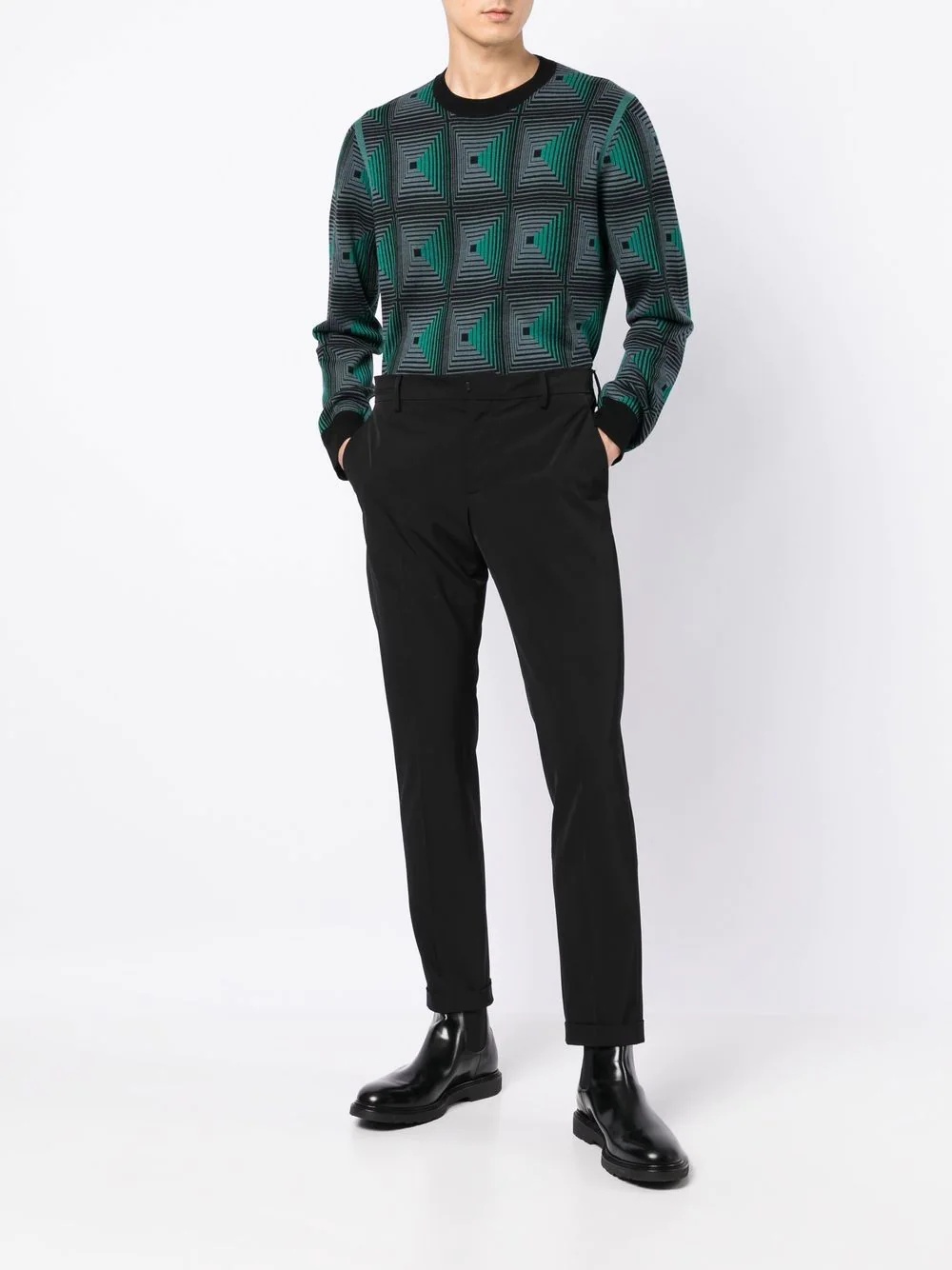 Cinema Geo jacquard jumper - 2