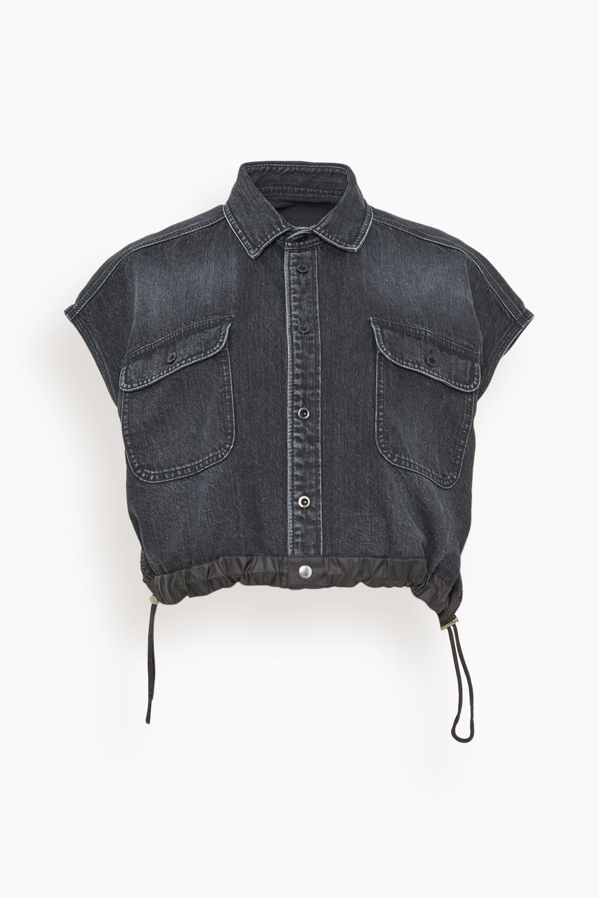 Denim Shirt in Black - 1