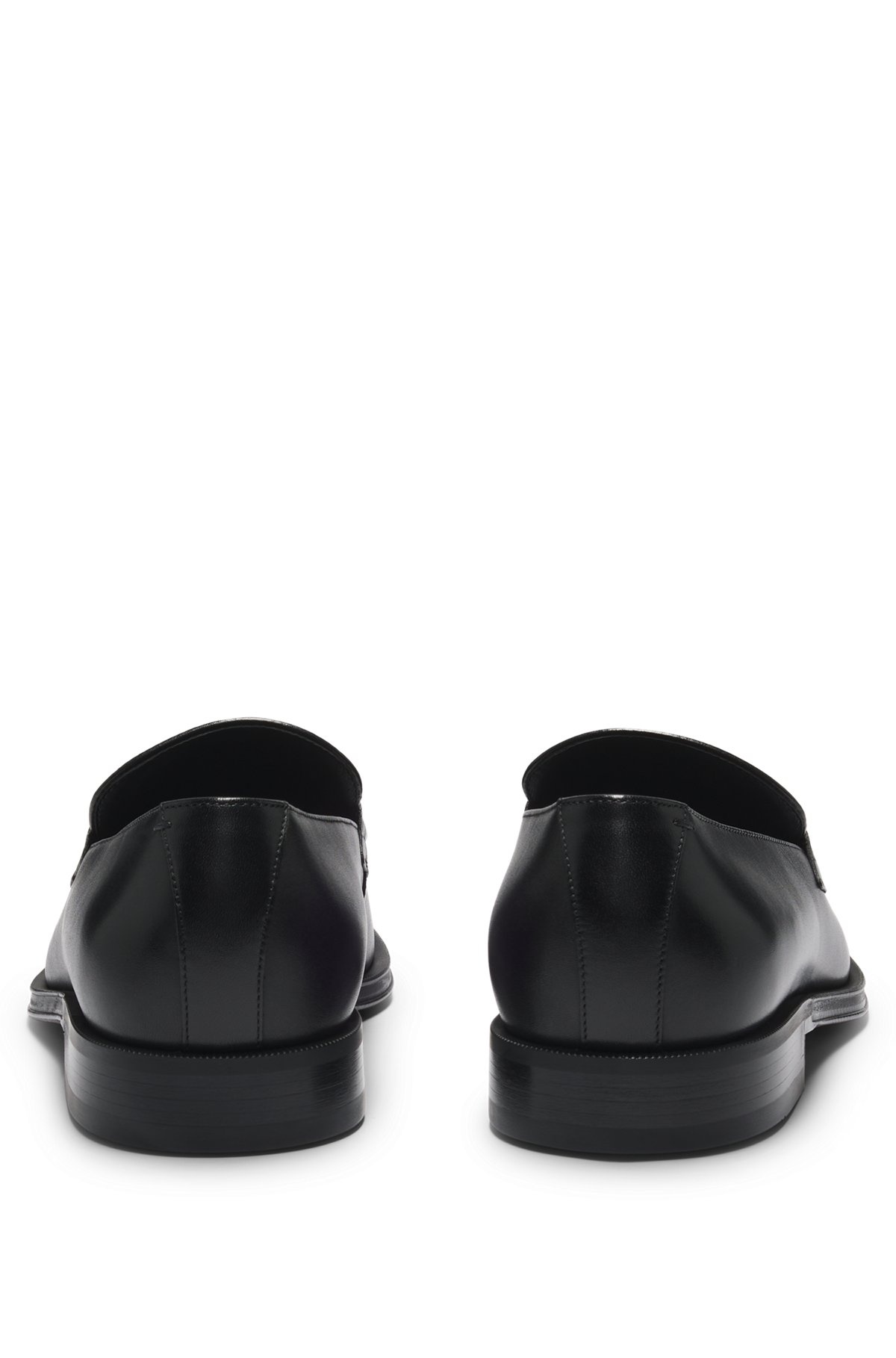 LEATHER LOAFERS WITH BRANDED HARDWARE - 5