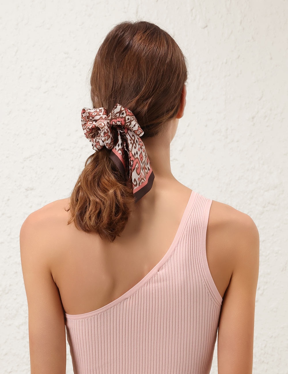 PRINTED SILK SCRUNCHIE - 2