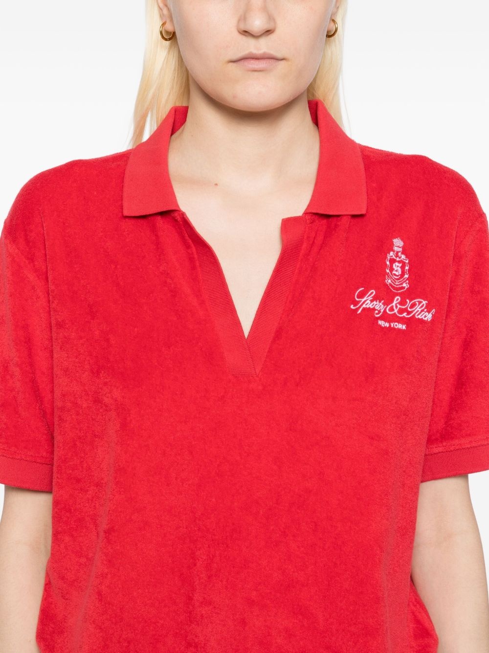 Vendome Terry polo top - 5