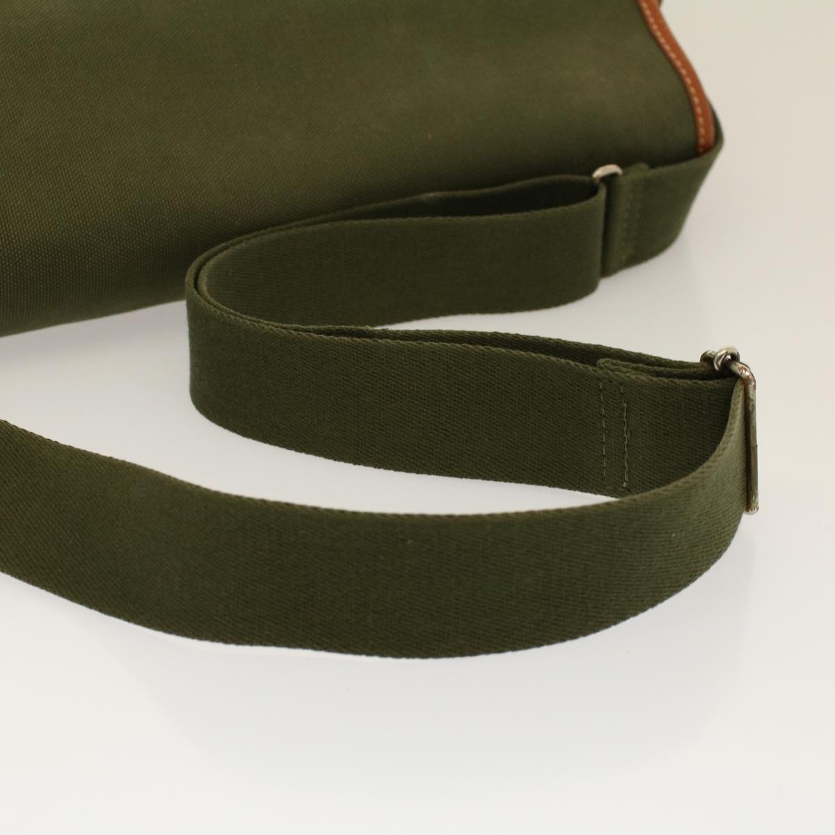 Burberry Shoulder Bag Canvas Khaki - 7