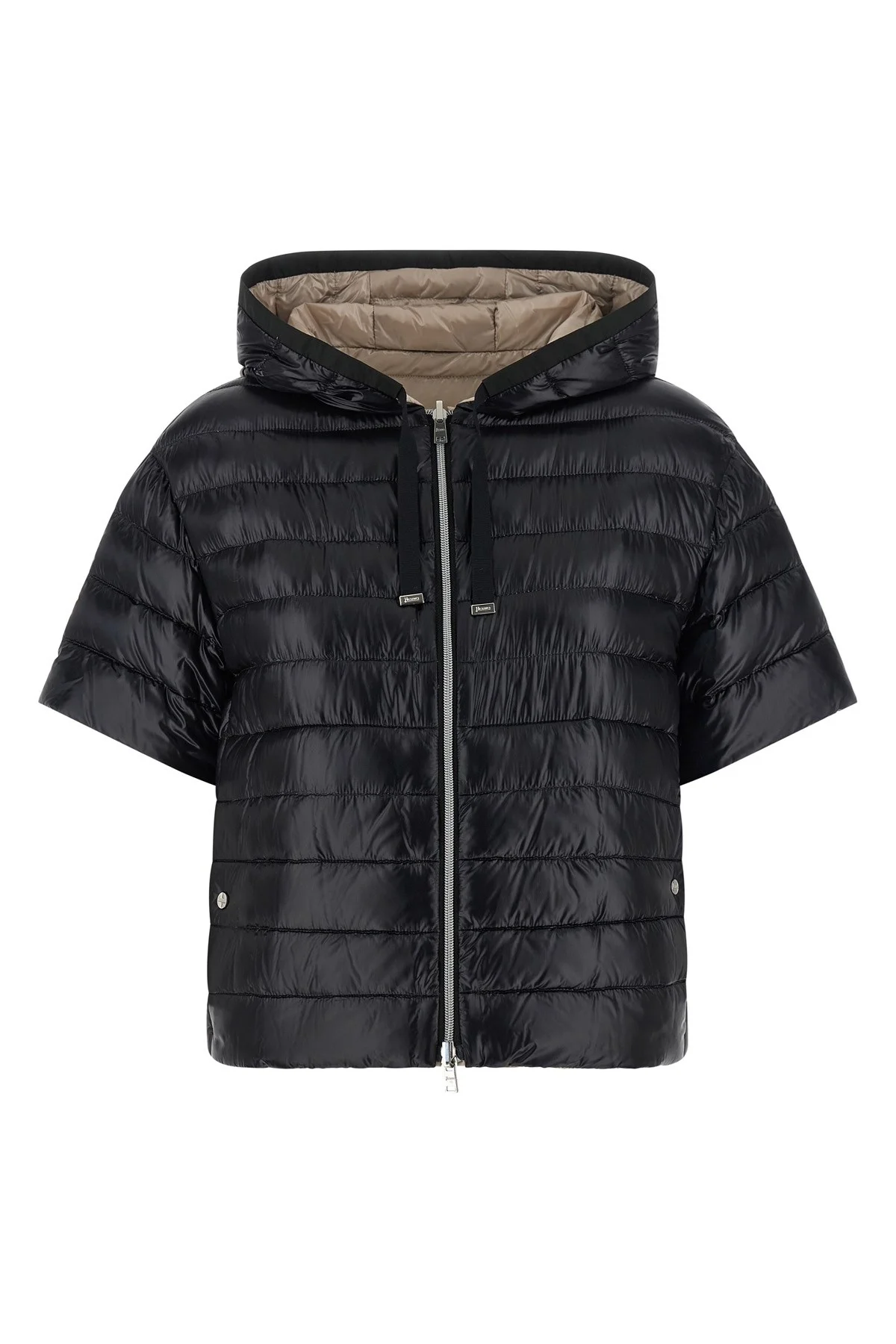 Reversible short-sleeved down jacket - 1