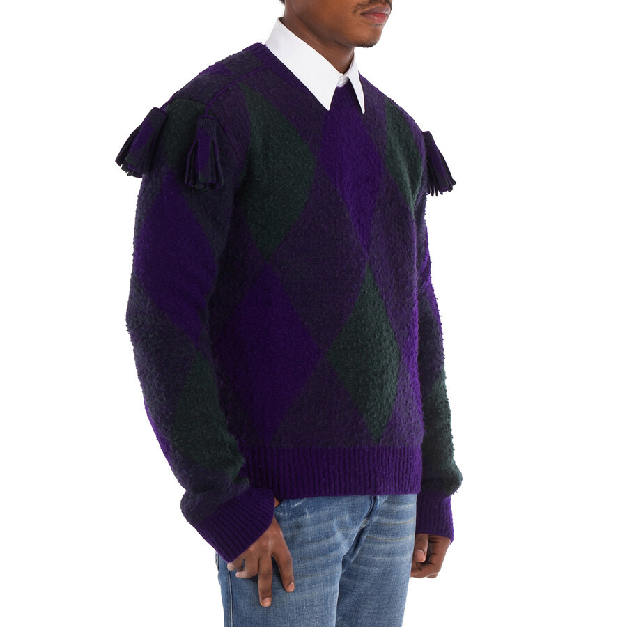 Burberry Diamond-Pattern Wool Jumper - 2