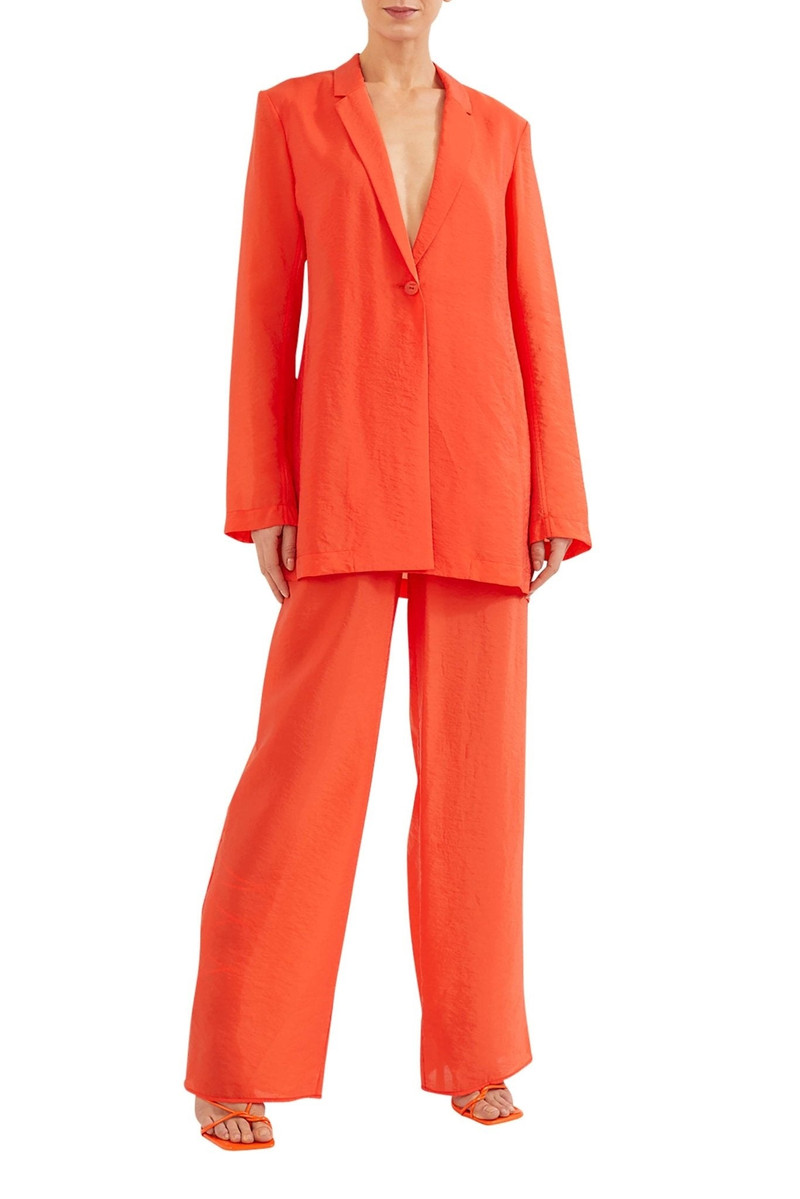 LAPOINTE Sheer Cupro Single Breasted Blazer outlook