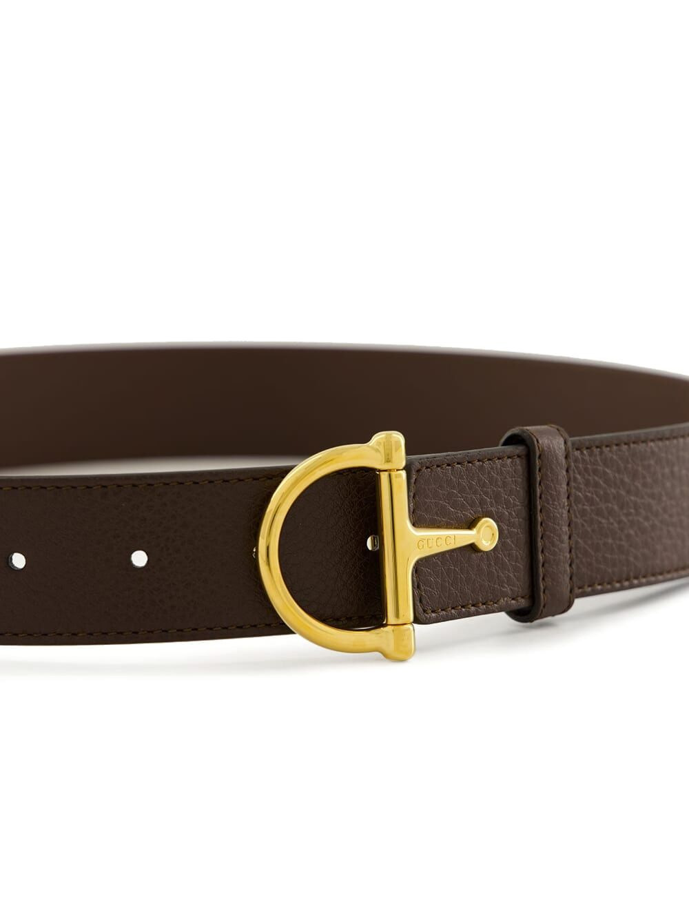 horsebit-detail leather belt - 2