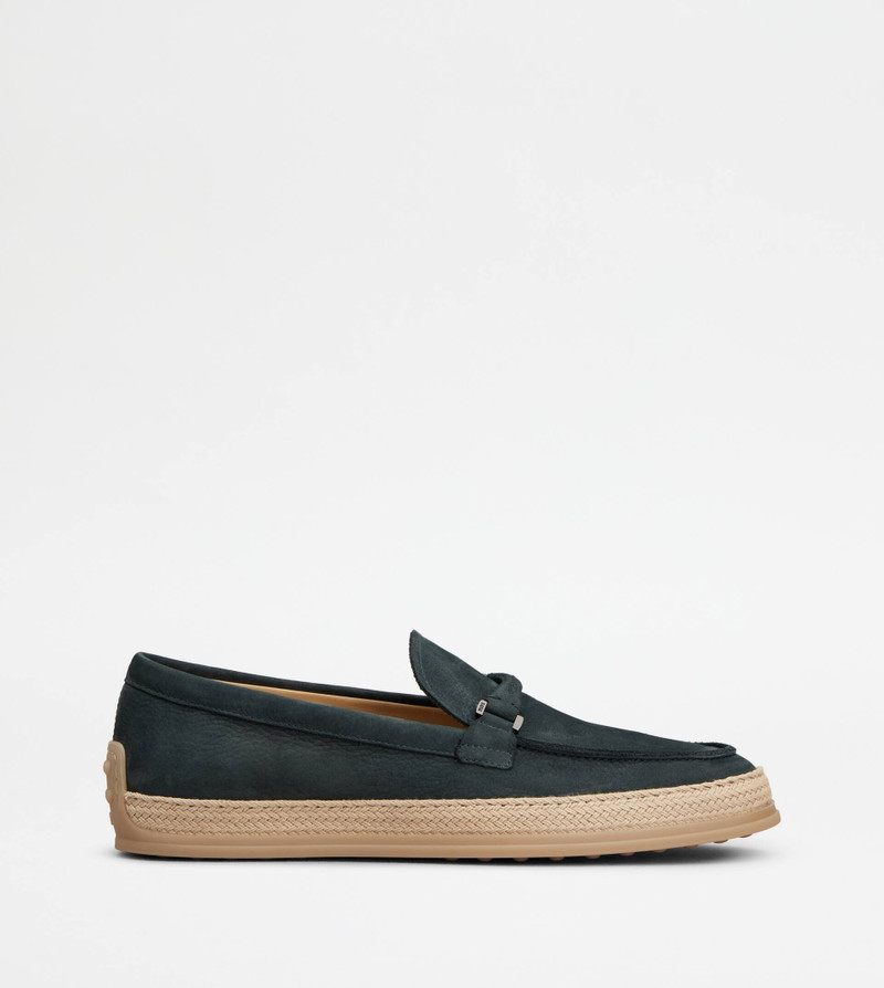 LOAFERS IN NUBUCK - BLUE 1