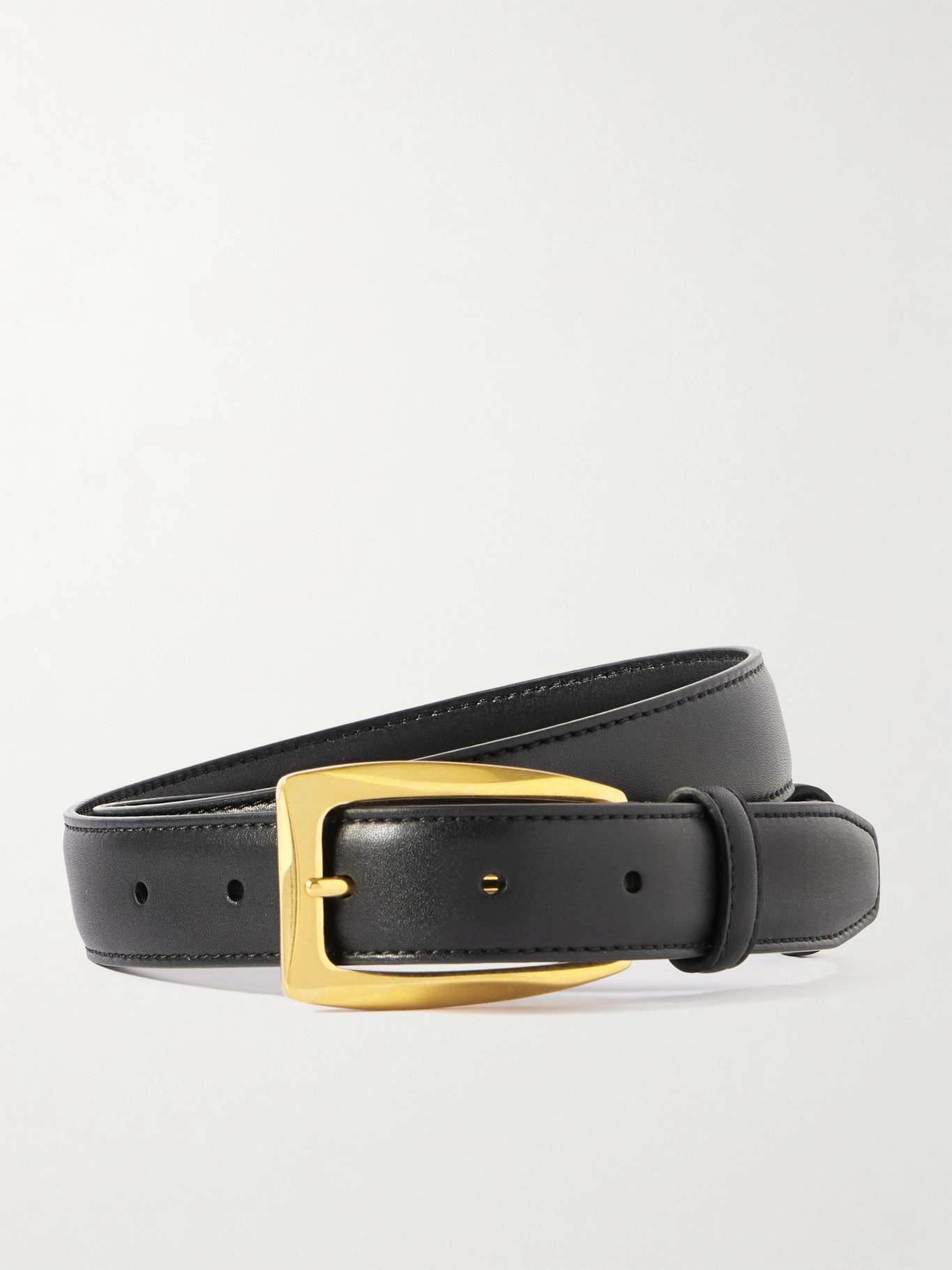【関税込み】The Row ブラック Arco ベルト The Row Arco leather belt Black | netaporter | REVERSIBLE