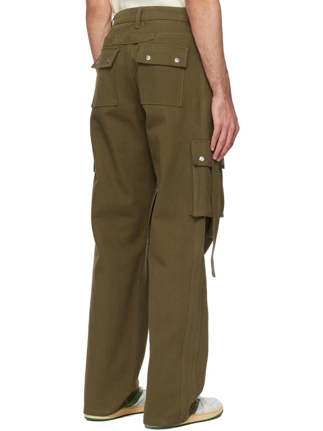 Green Pockets Cargo Pants - 3