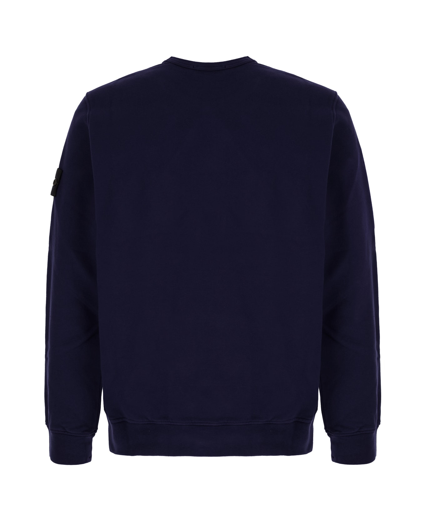 Navy Blue Cotton Sweatshirt - 2