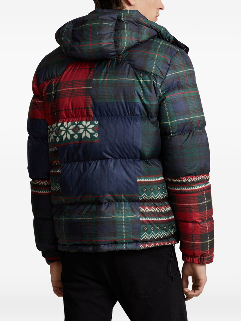 The Gorham Patchwork-Print down jacket 4