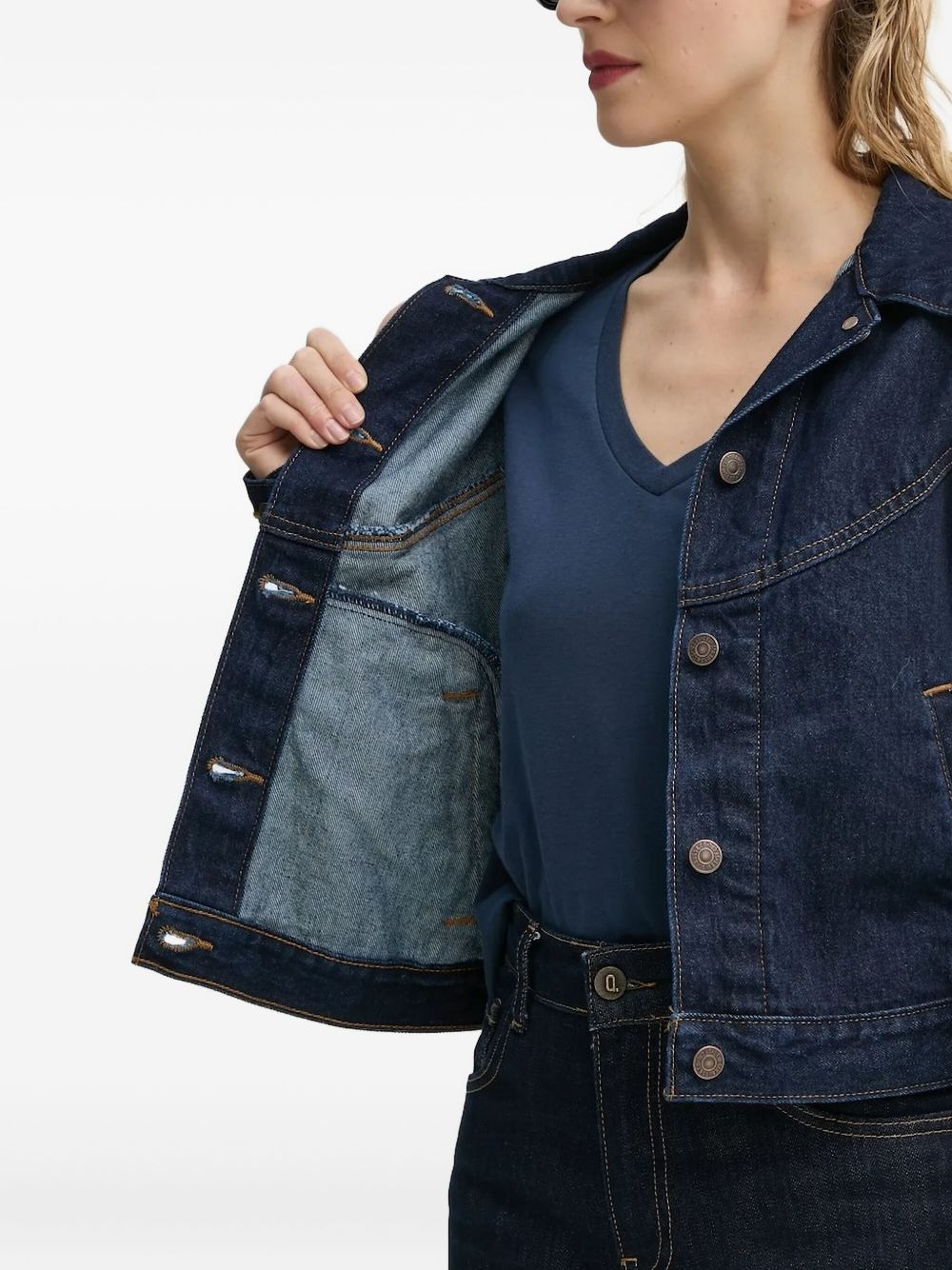 cotton denim jacket - 4