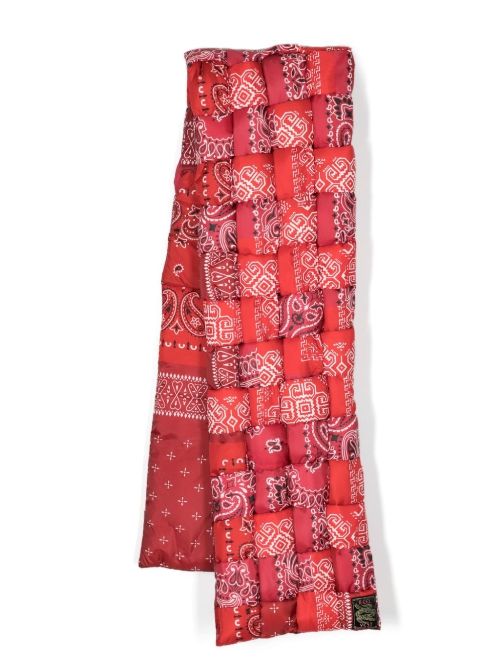 bandana-print woven scarf - 1