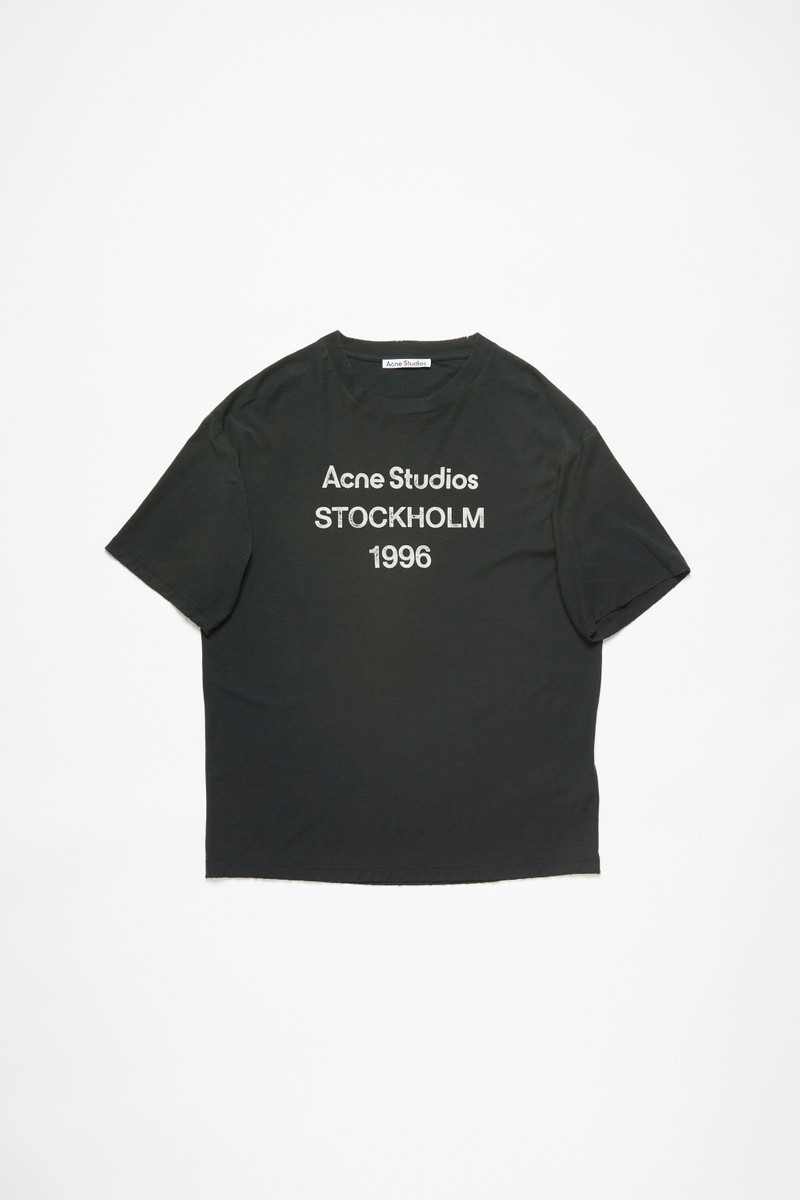 Logo t-shirt - Relaxed fit - Faded black - 1