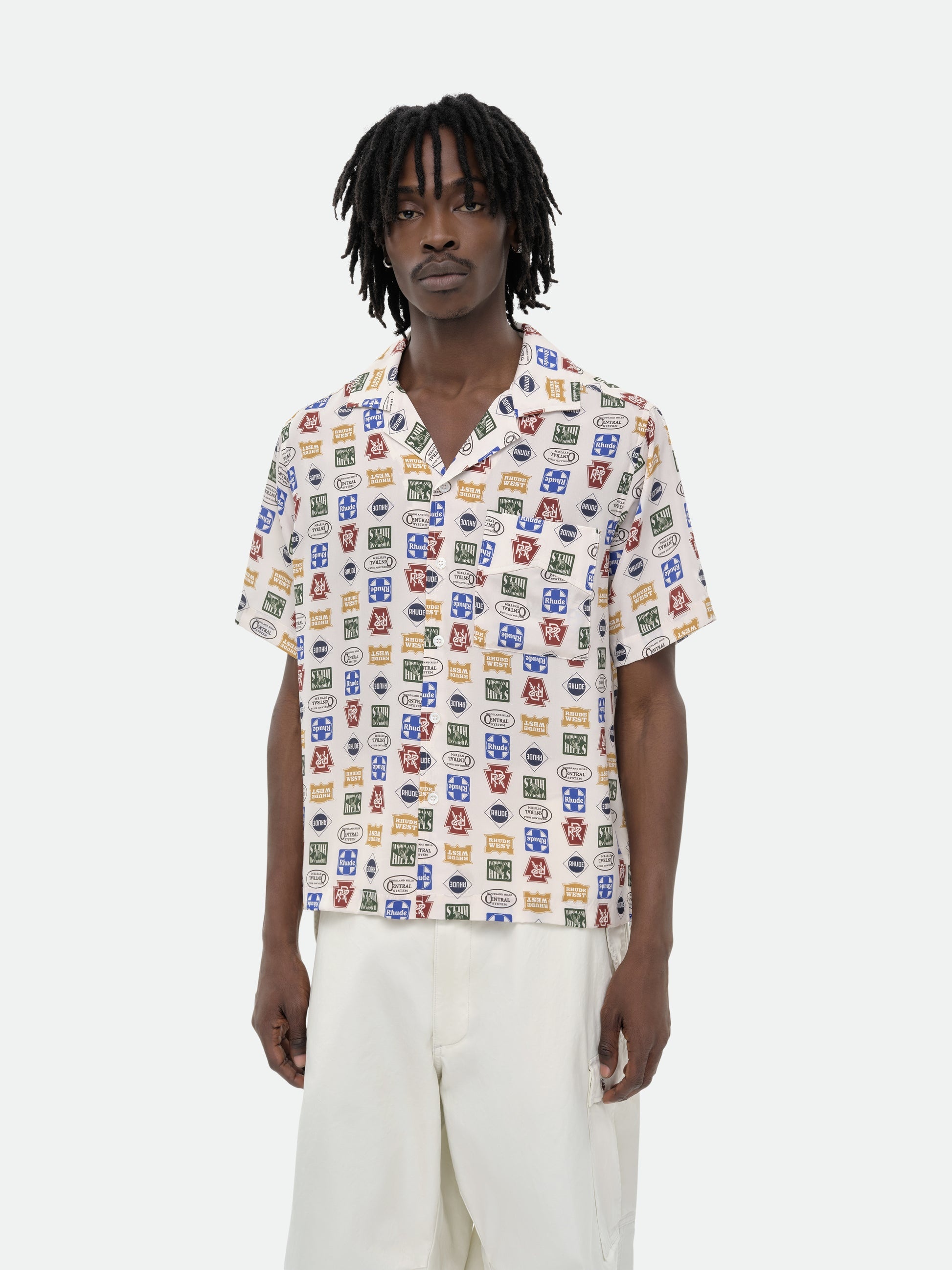 TRUCKER PRINT SILK SHIRT - 6