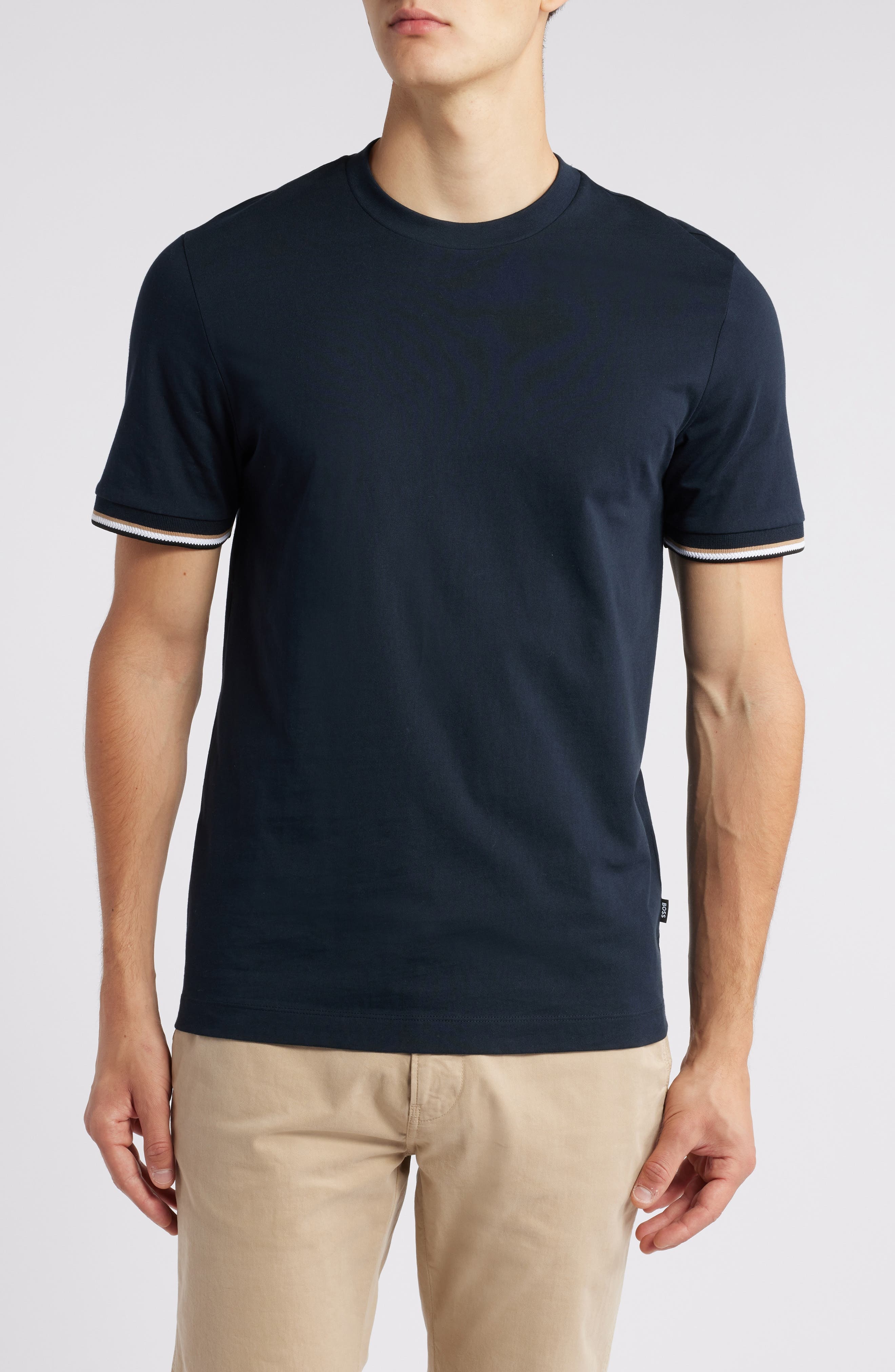 BOSS Thompson Cotton T-Shirt in Dark Blue at Nordstrom - 1
