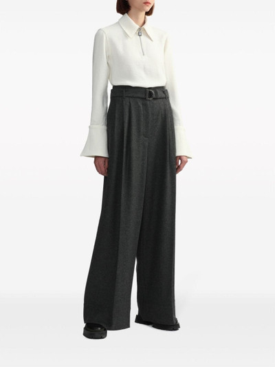 3.1 Phillip Lim pleat-detailing wool blend palazzo trousers outlook