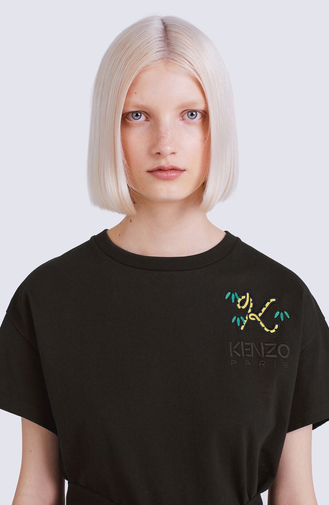 'Tiger Tail K' T-shirt dress - 6