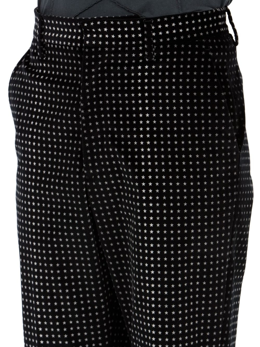 star-print tailored trousers - 7