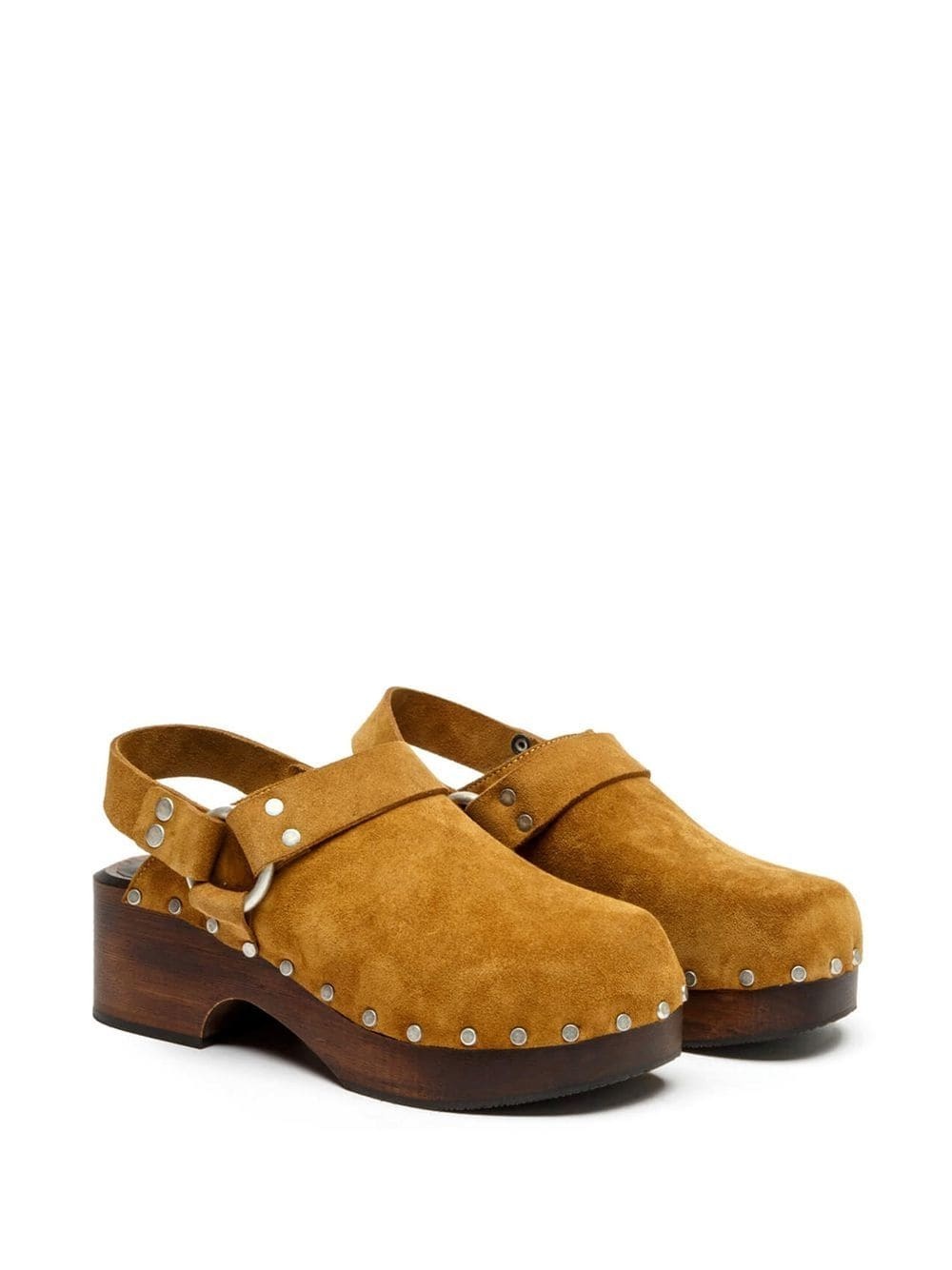 suede-leather mules - 2