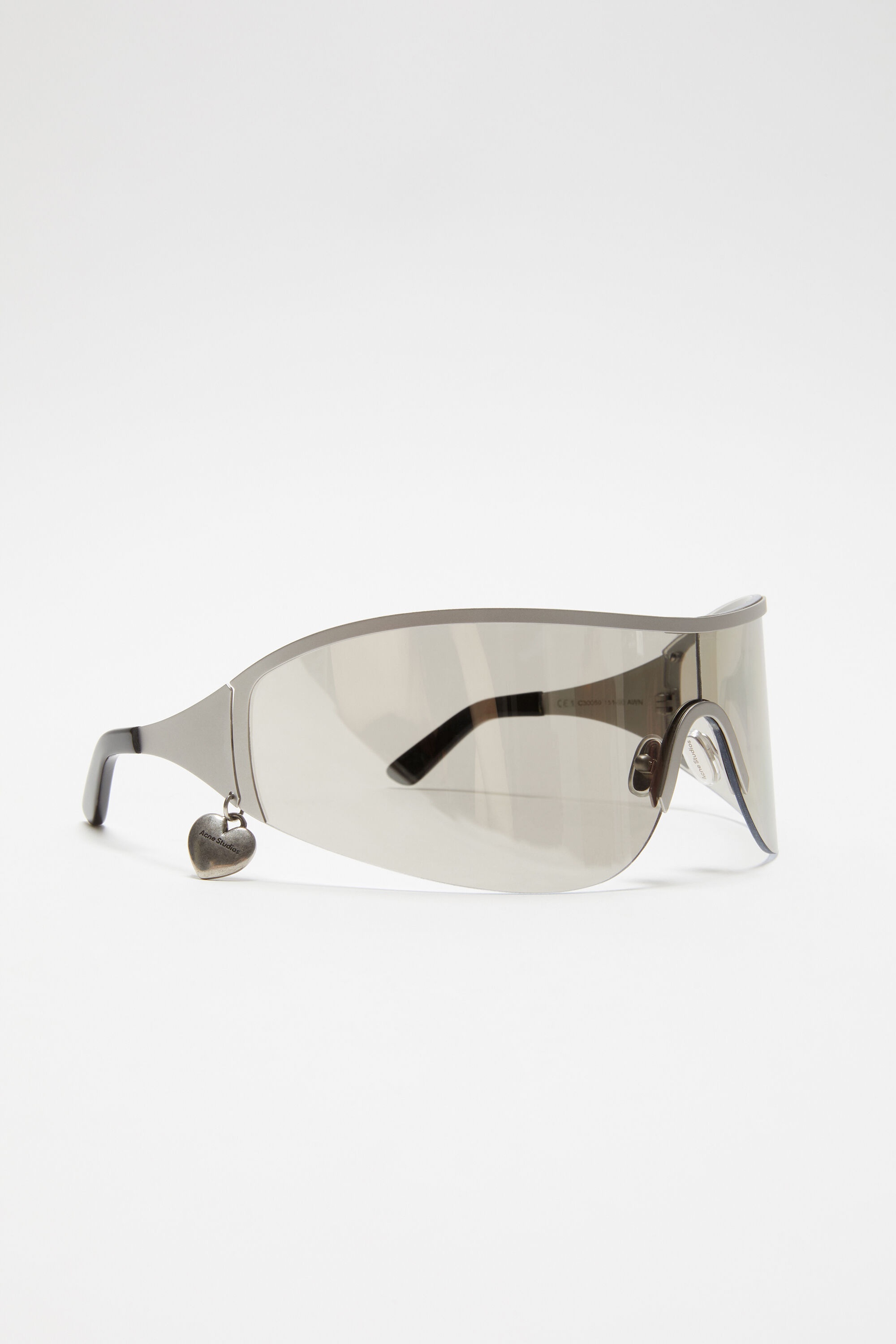 Metal frame sunglasses - Silver/transparent - 4