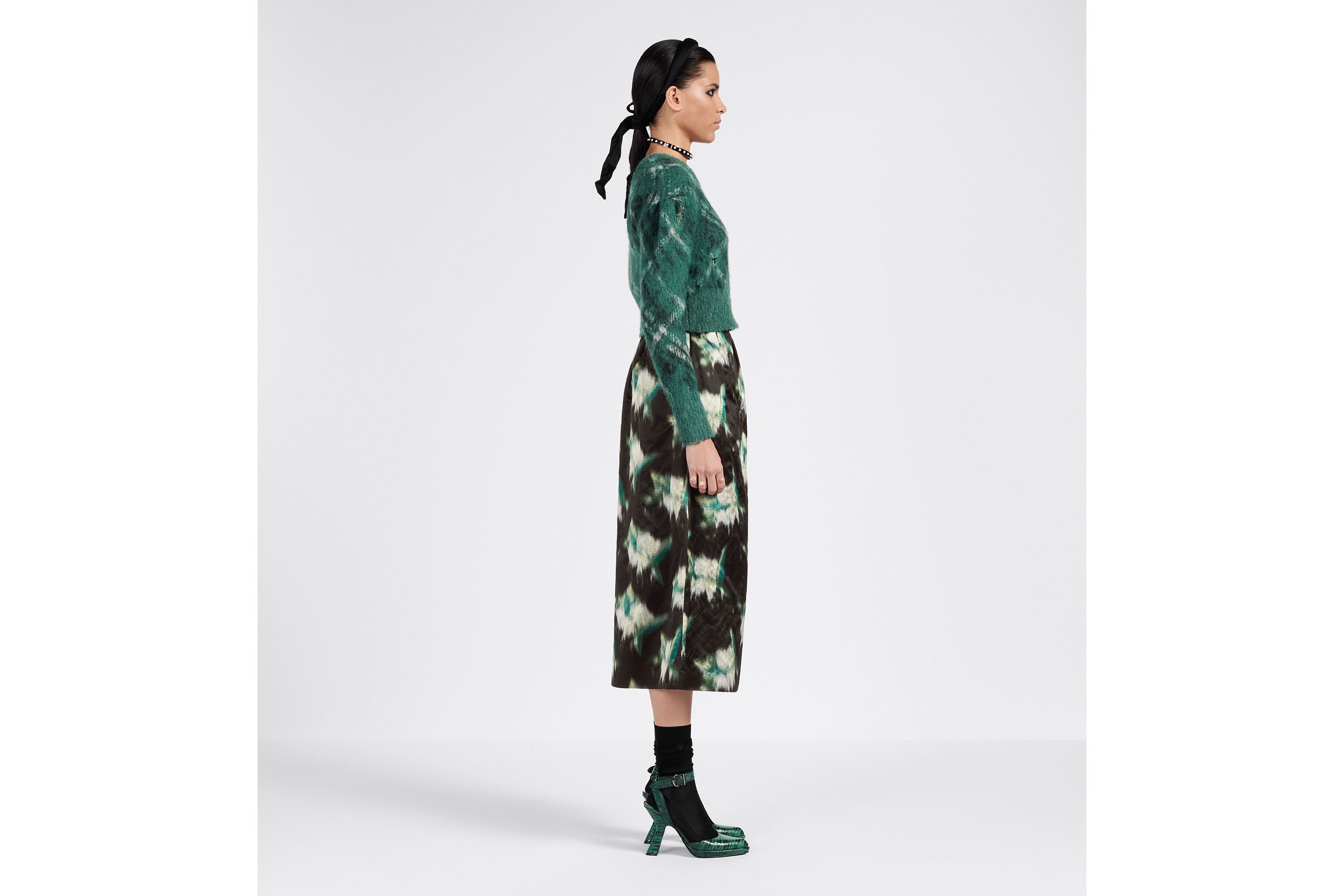 Mid-Length Straight-Cut Skirt - 5