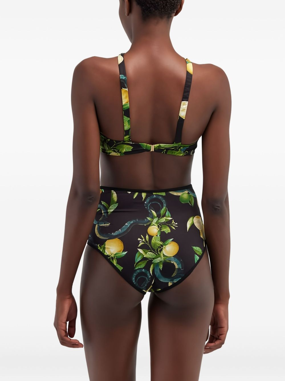 lemon-print bikini button - 3