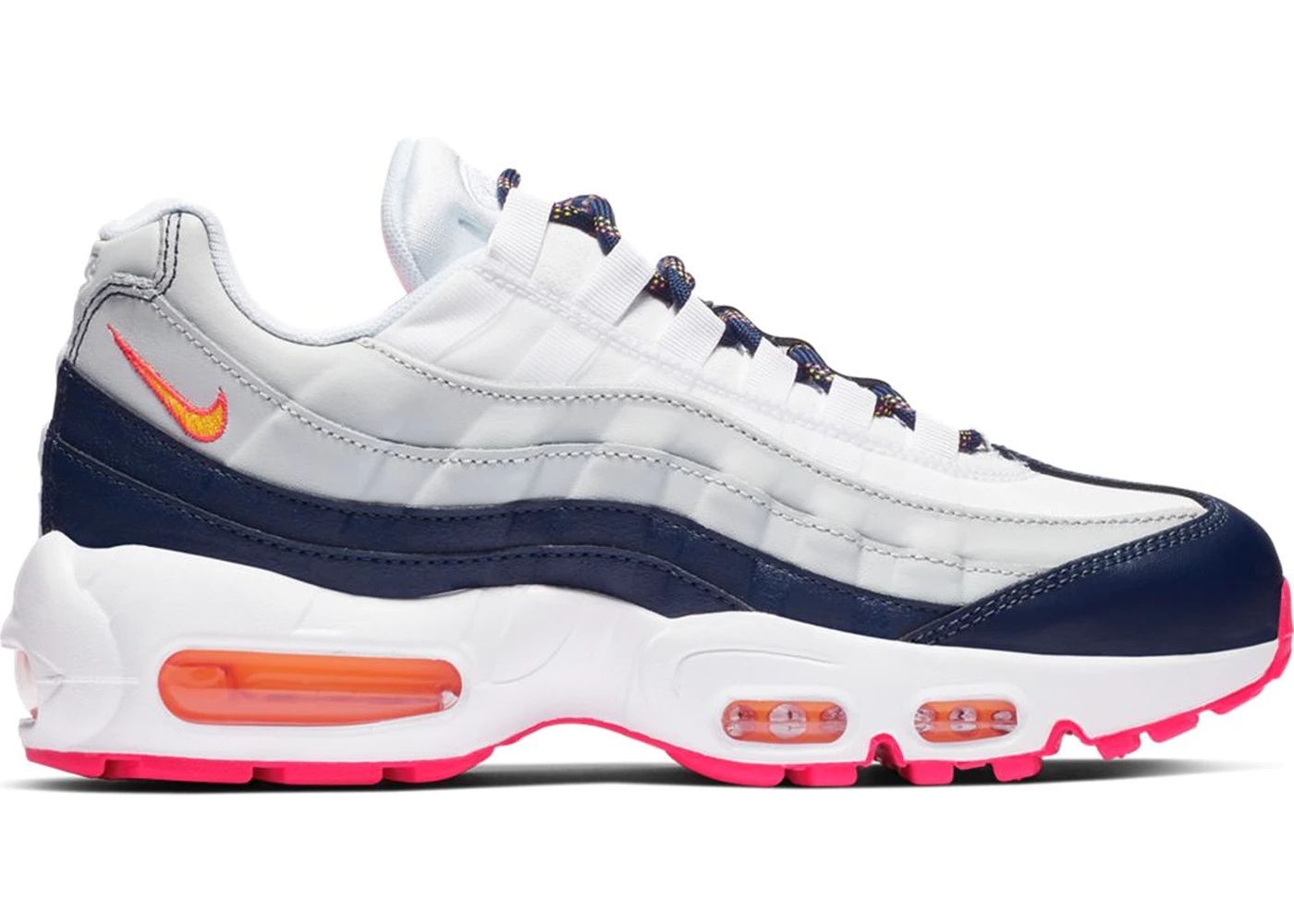 Nike Air Max 95 Midnight Navy Pure Platinum Laser Orange (W) - 1