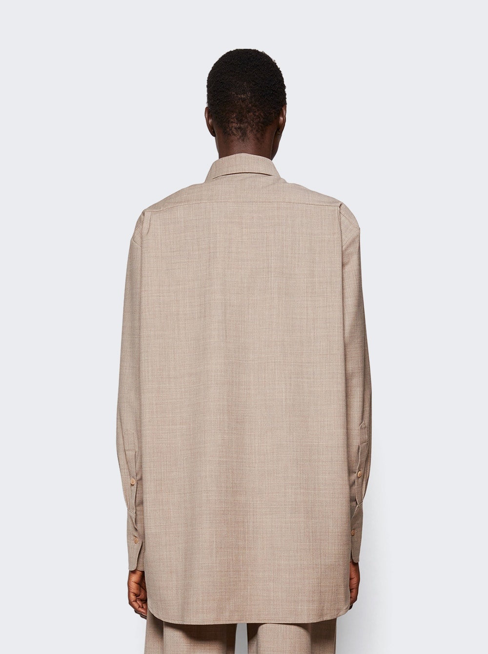 Go To Flower Shirt Beige - 5