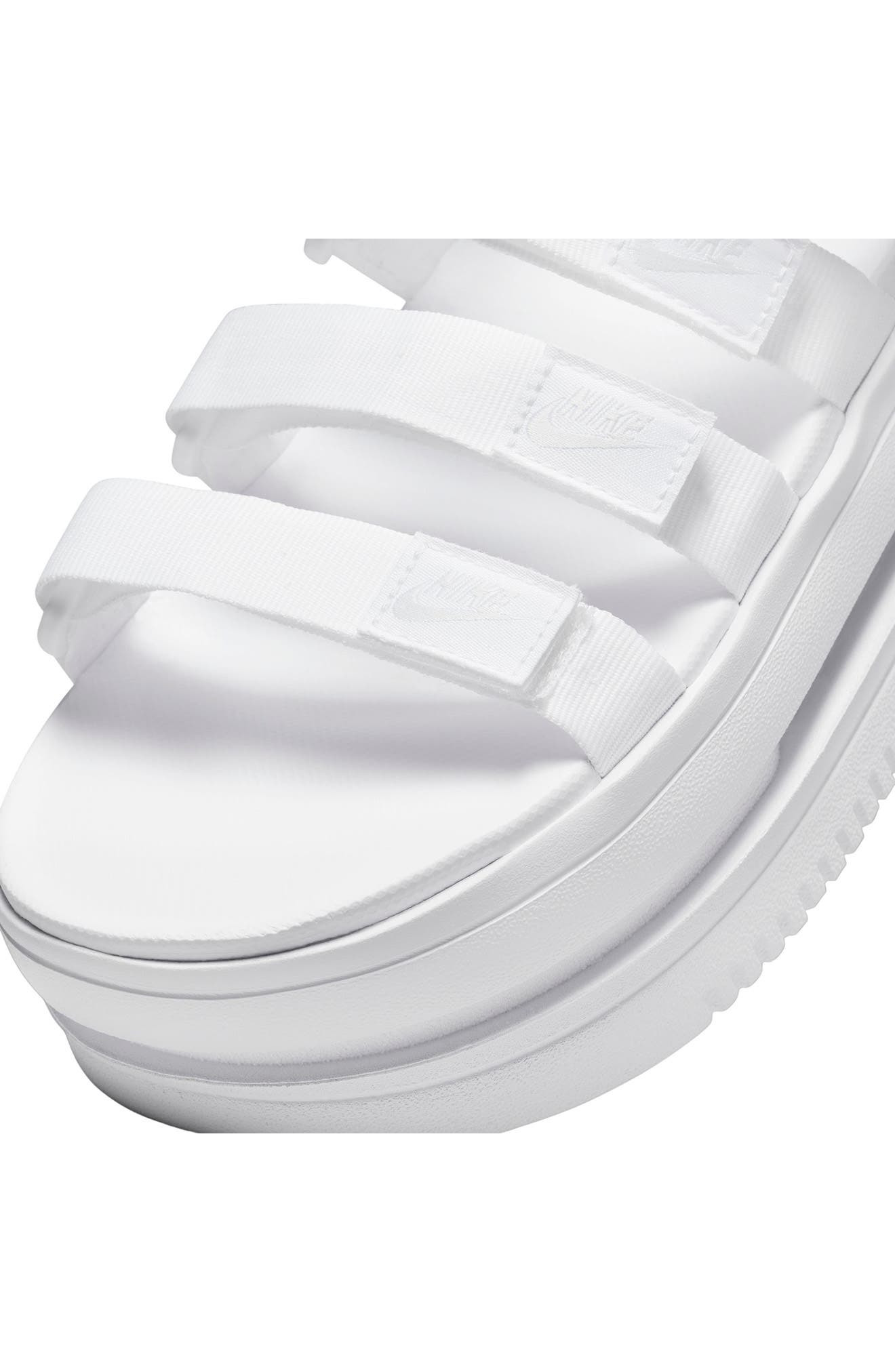 Nike Icon Classic Platform Sandal in White/Pure Platinum/White at Nordstrom - 5