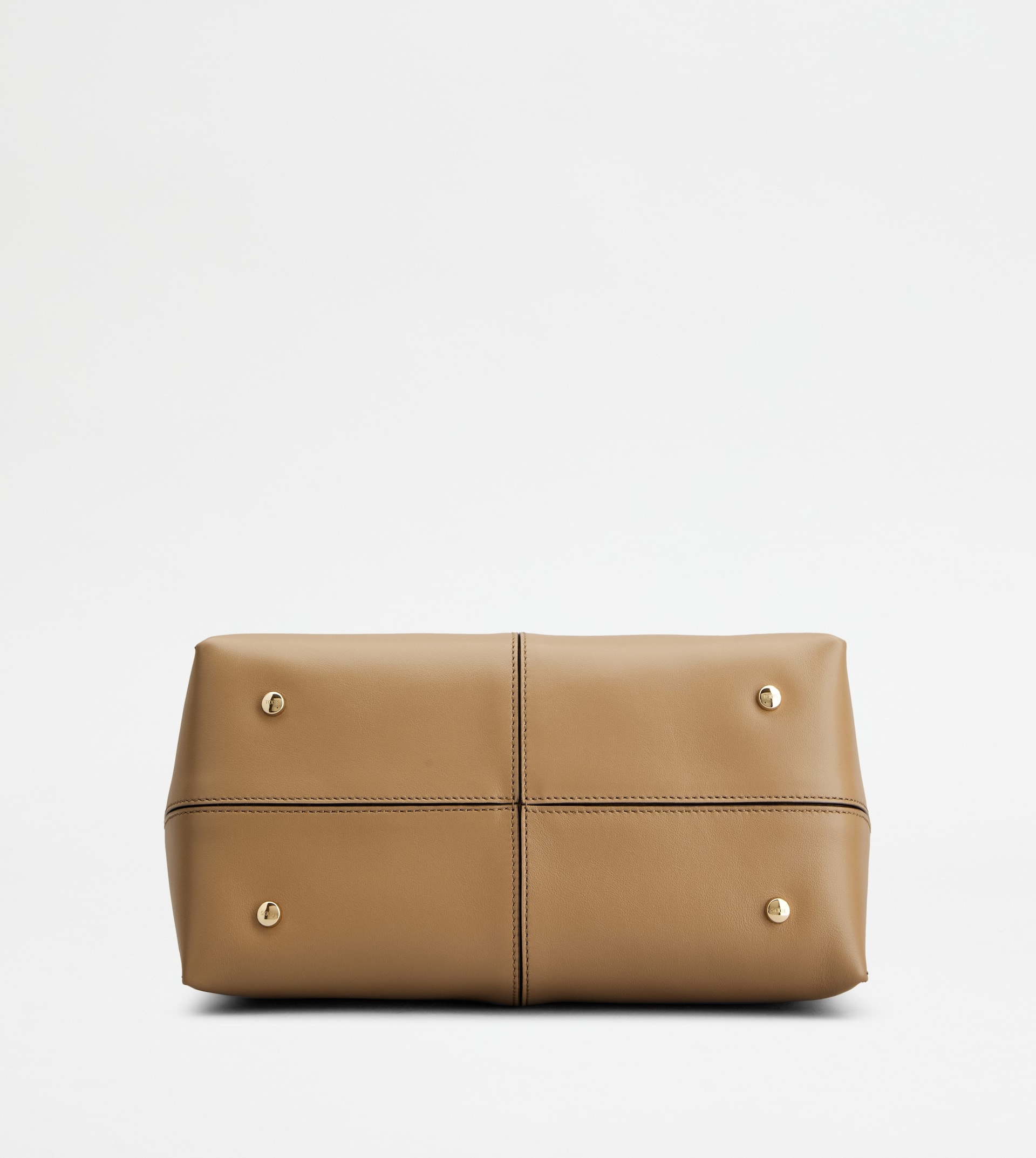 TOD'S DI BAG FOLIO IN LEATHER SMALL - BROWN - 4