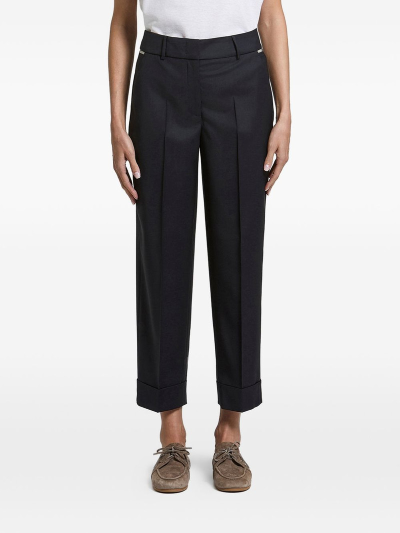 pressed-crease turn-up trousers 1