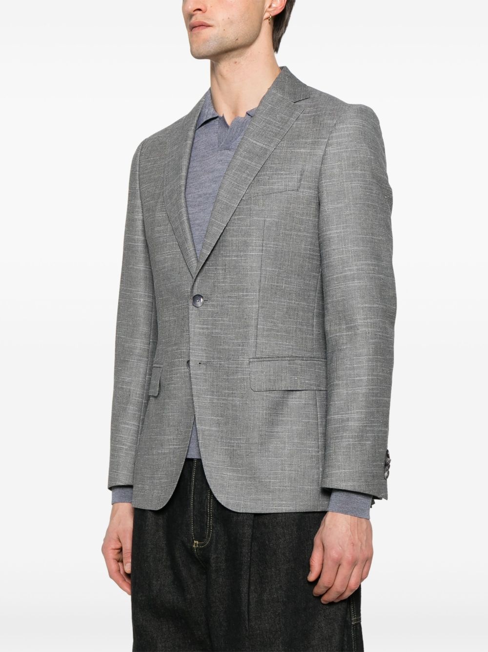 patterned blazer - 3