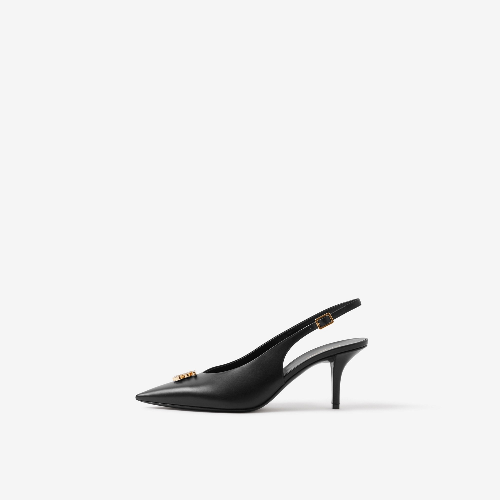 Monogram Motif Leather Slingback Pumps - 5