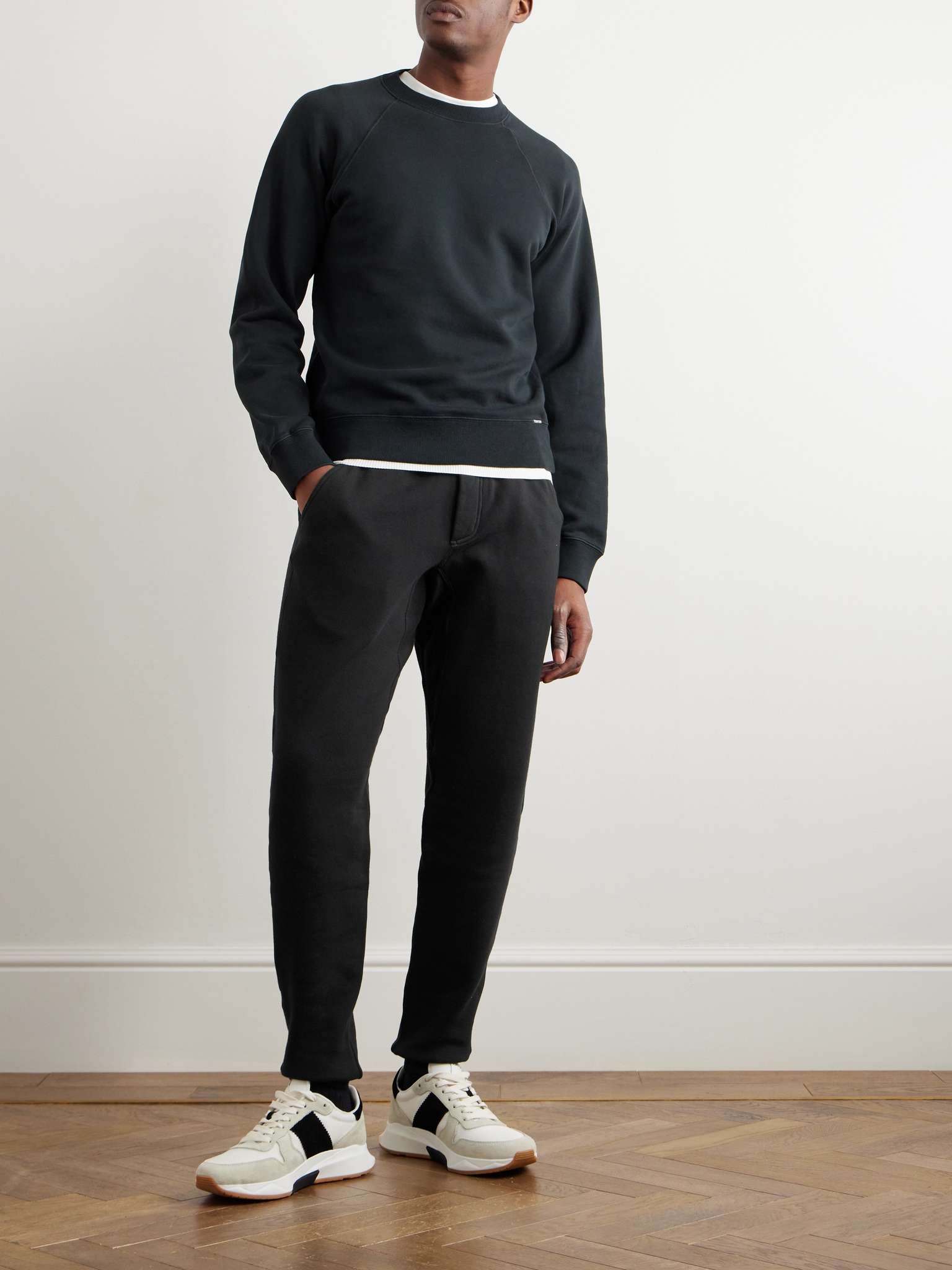 Tapered Garment-Dyed Cotton-Jersey Sweatpants - 2