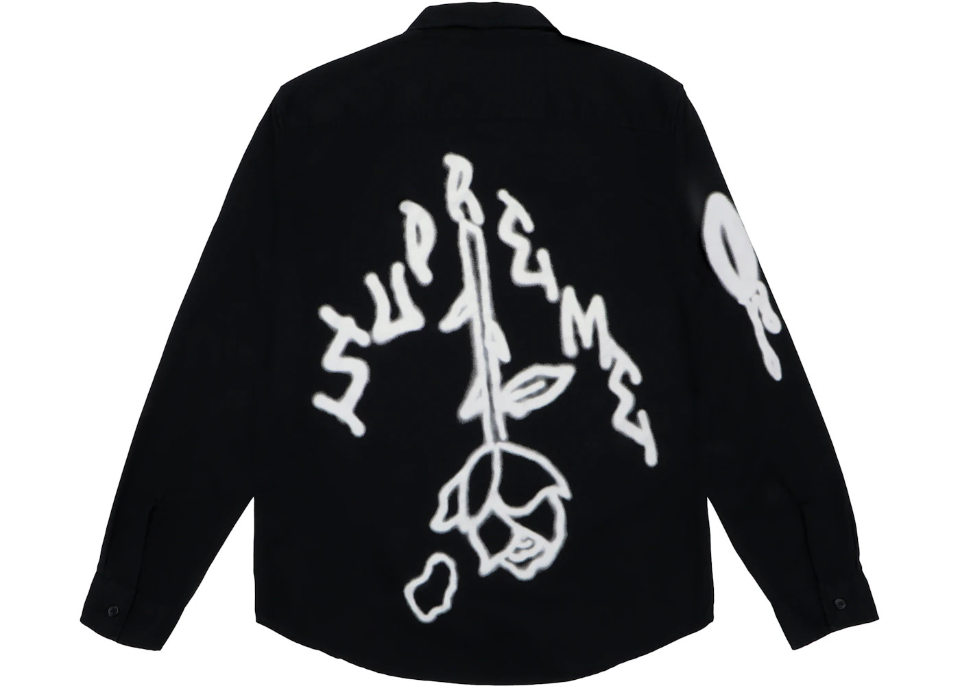 Supreme Rose LS Work Shirt Black - 2