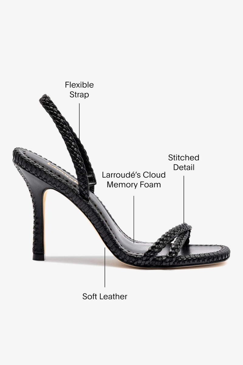Annie Sandal In Black Leather 5