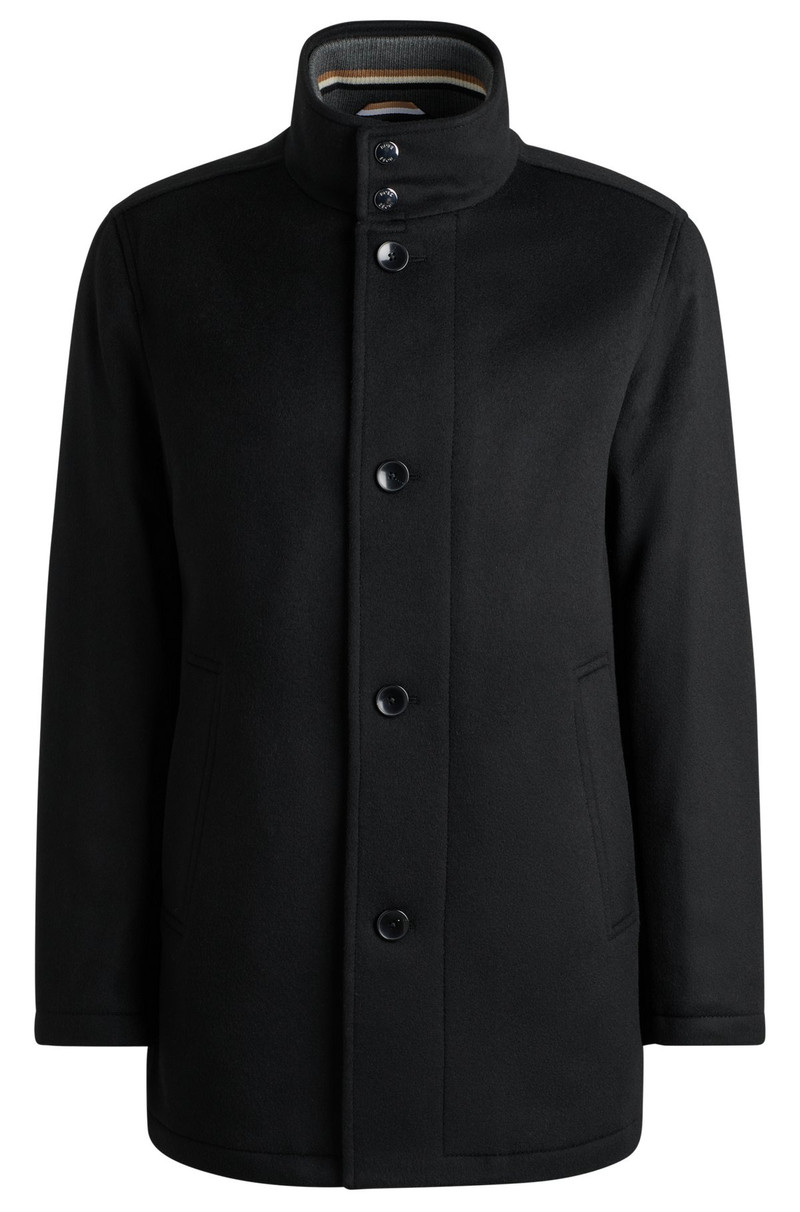 RELAXED-FIT SHORT COAT IN WOOL AND CASHMERE 1