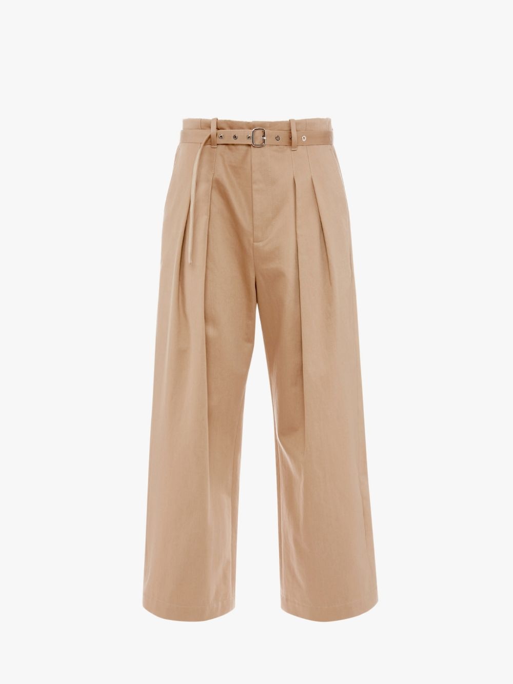 WIDE LEG PLEAT FRONT TROUSERS - 1