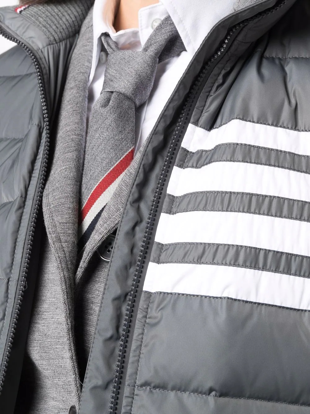 4-Bar Stripe down-filled padded vest - 5