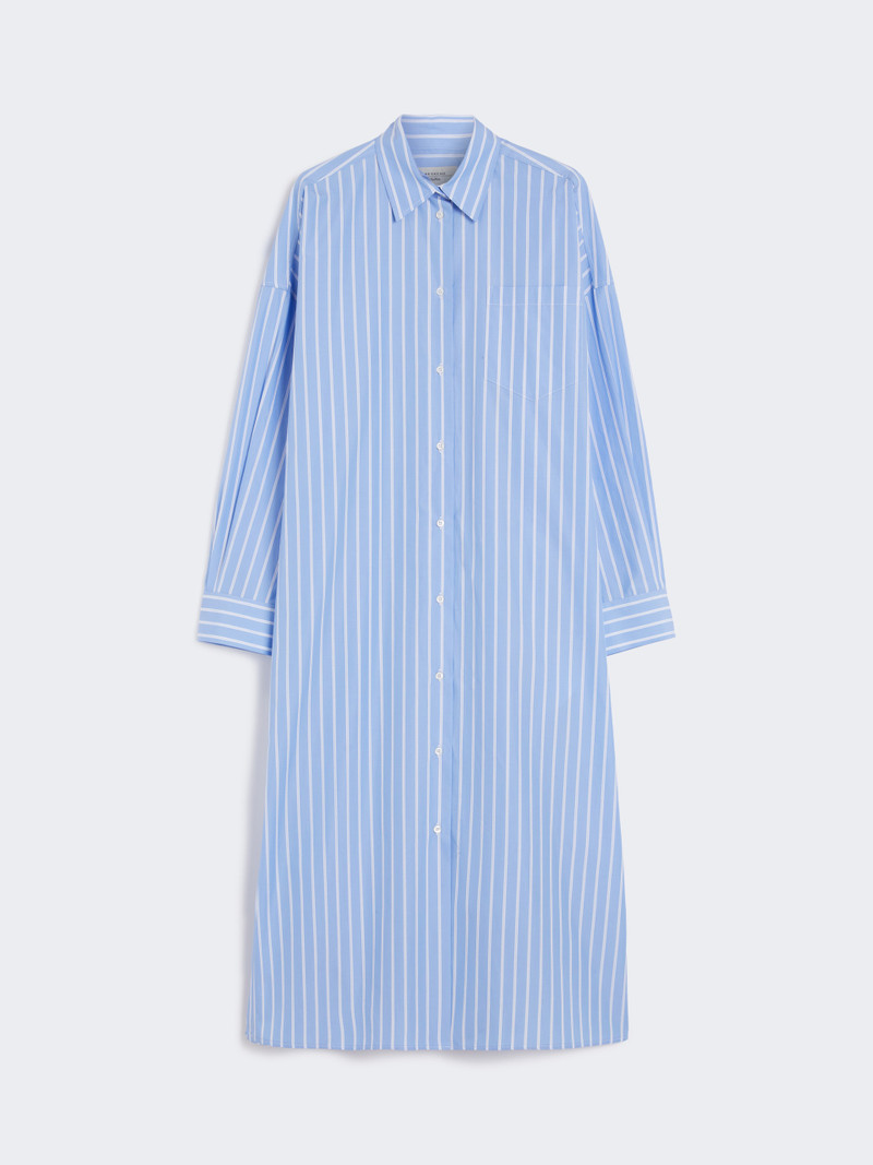 MOLINA Long poplin shirt dress 1