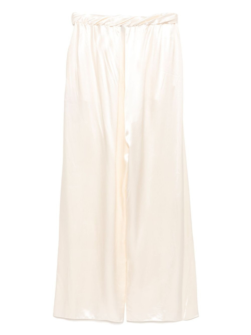 FERRAGAMO satin trousers outlook