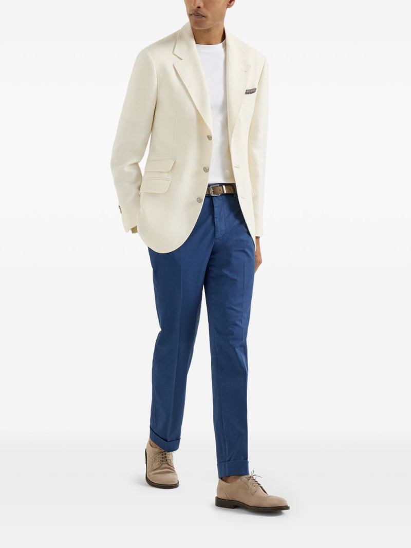 Brunello Cucinelli garment-dyed trousers outlook