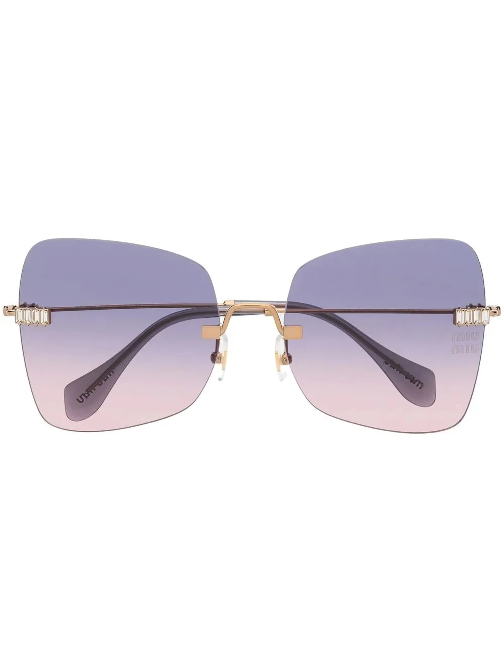 square gradient sunglasses - 1