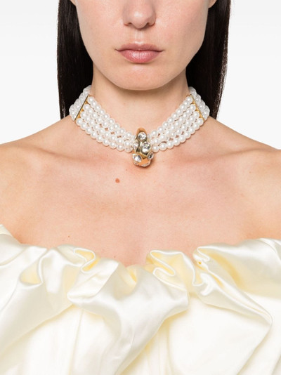 Blumarine crystal-embellished choker necklace outlook