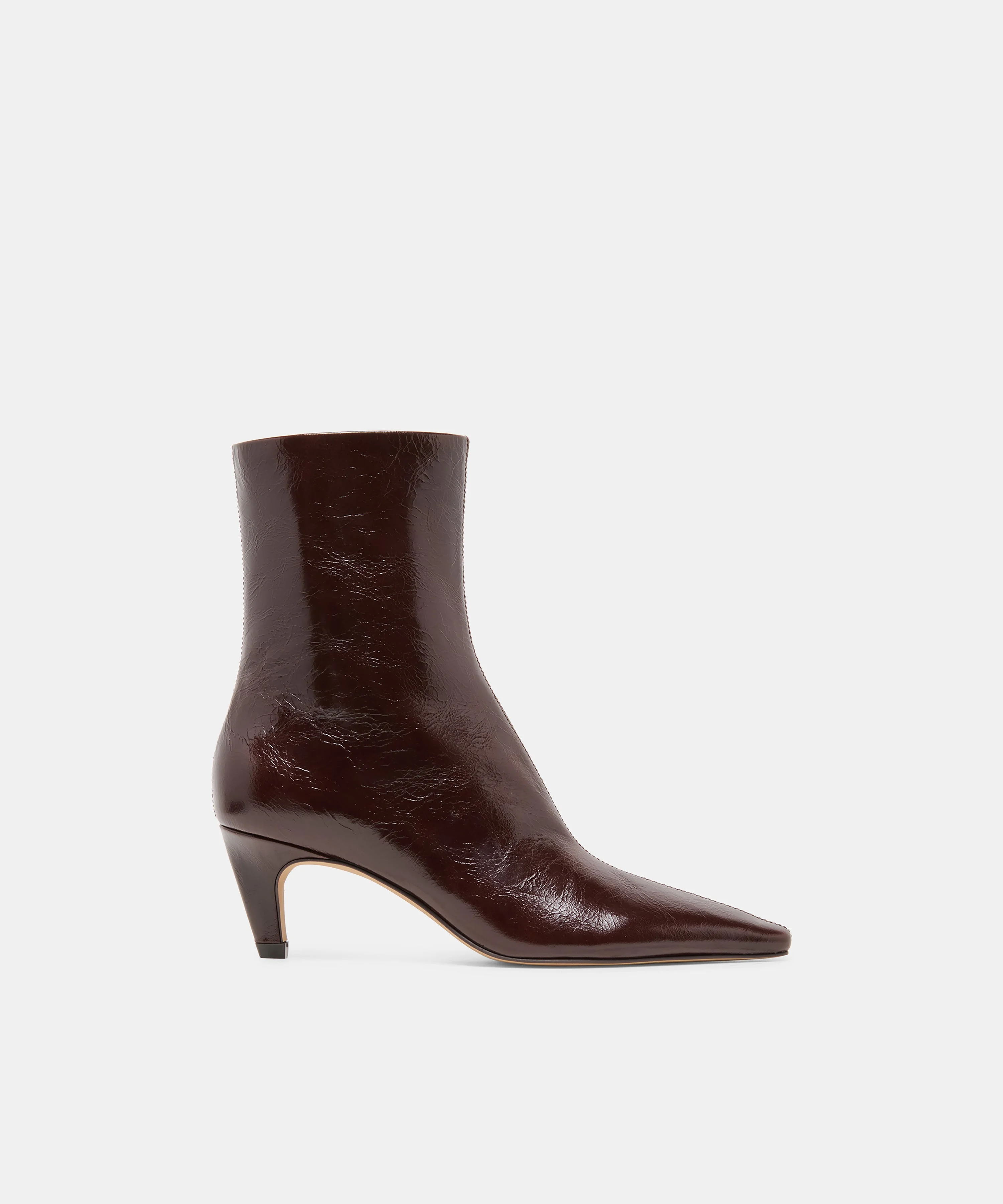 KARLIE BOOTIES BLACK CHERRY LEATHER - 1