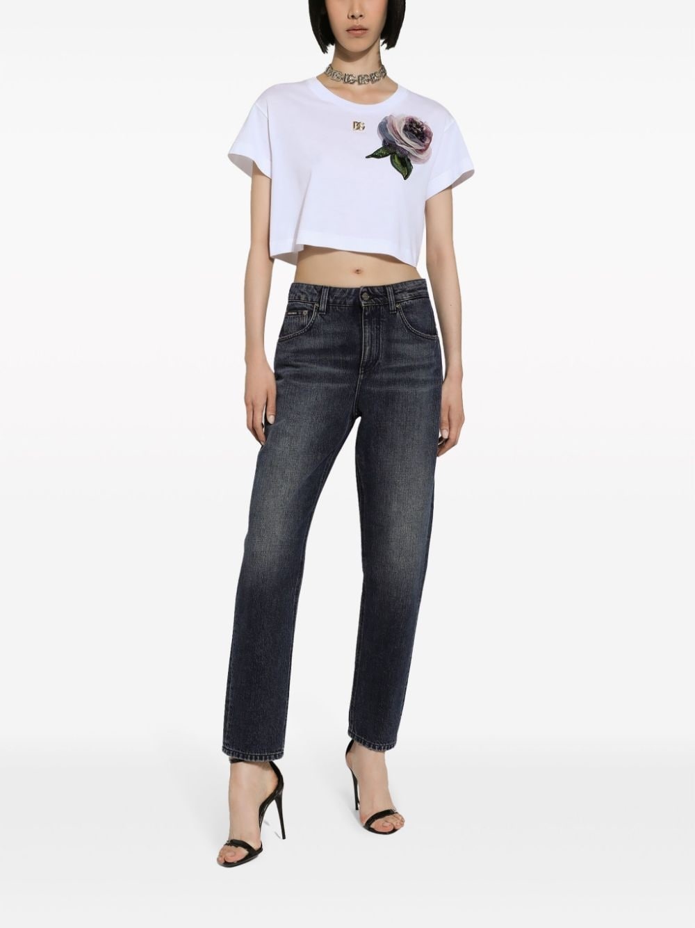mid-rise boyfriend jeans - 3