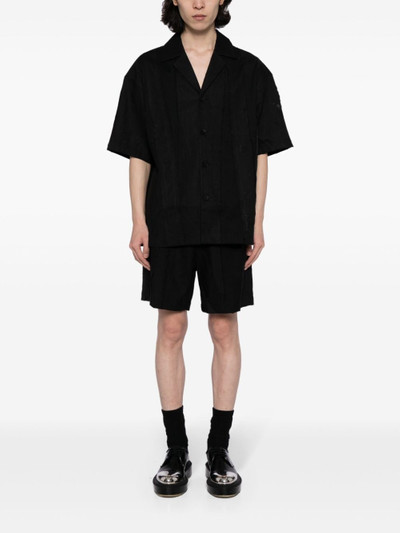 FENG CHEN WANG deconstructed cotton-linen shirt outlook