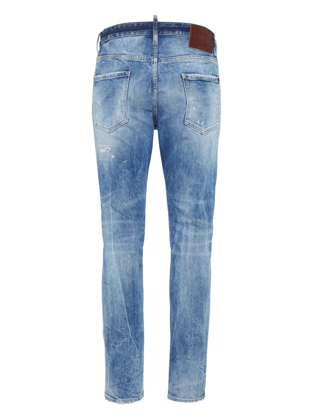 distressed stretch-cotton jeans - 2