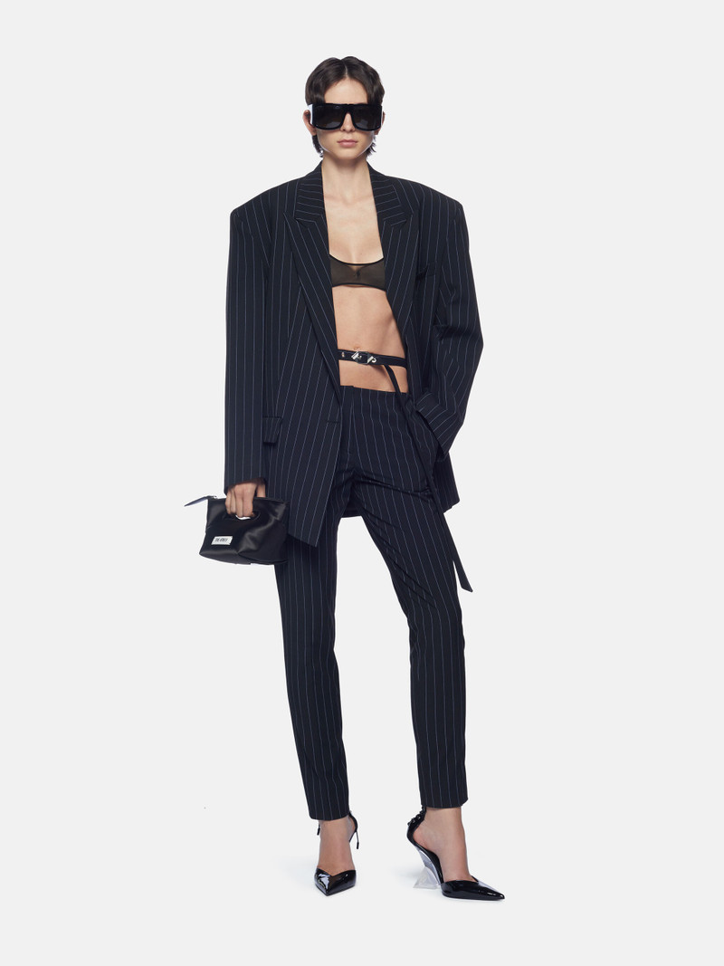 THE ATTICO ''GLEN'' BLUE NAVY AND WHITE BLAZER outlook
